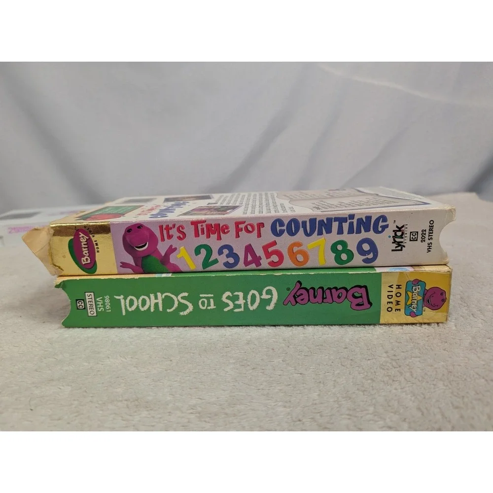 Barney Classic Collection VHS Lot of 5 Halloween Party‎ Adventure Bus Rare Tapes